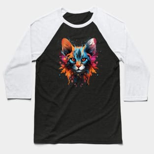 Serval Rainbow Baseball T-Shirt